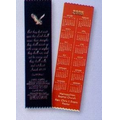 2 1/2" x 9" Personalized Ribbon Bookmarks W/ 5 Lines Of Copy